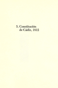 Constitución de Cádiz, 1812