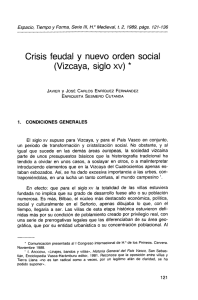 Crisis feudal y nuevo orden social (Vizcaya, siglo XV)
