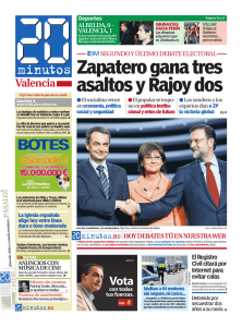 Zapatero gana tres asaltos y Rajoy dos