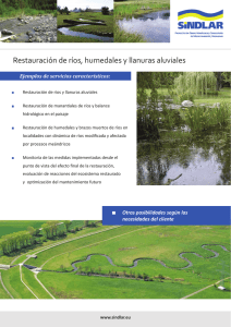 Restauración de ríos, humedales y llanuras aluviales