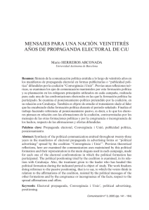 Mensajes para una nación. Veintitrés años de propaganda electoral