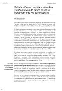 Satisfacción con la vida, autoestima y expectativas de futu