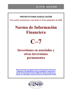 NIF C-7 - Consejo Mexicano de Normas de Información Financiera