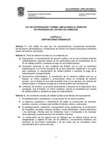 ley de expropiación y demás limitaciones al derecho de propiedad