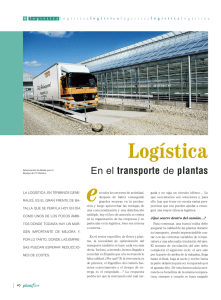 Logística en el transporte de plantas