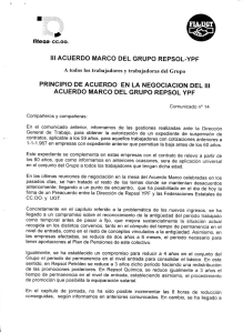 III ACUERDO MARCO DEL GRUPO REPSOL-YPF