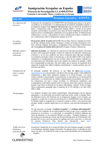 SPAIN Policy Brief_July 09 (in Spanish) - Irregular