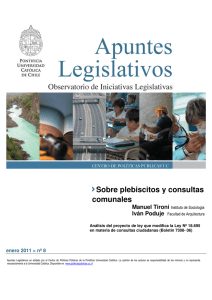 Sobre plebiscitos y consultas comunales