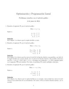 Optimización y Programación Lineal