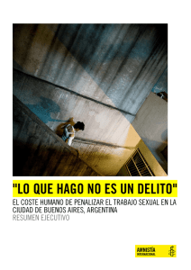 Argentina Resumen Ejecutivo, Amnistia Internacional