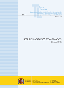 seguros agrarios combinados - Ministerio de Hacienda y