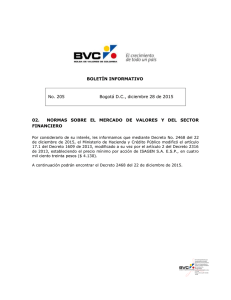 circular externa xxx de 2006 - Bolsa de Valores de Colombia