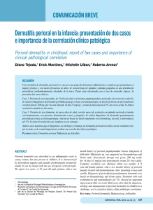 Dermatitis perioral en la infancia: presentación de dos casos e