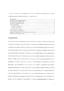 Tema X. Los jóvenes y la seguridad vial. Factores asociados a la