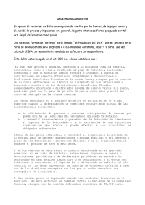 LA DEFRAUDACION DEL IVA En epocas de recortes, de falta de