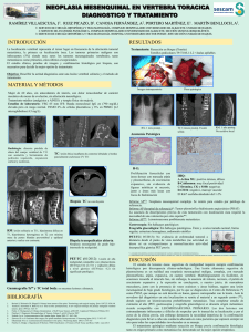 neoplasia mesenquimal en vertebra toracica diagnostico y