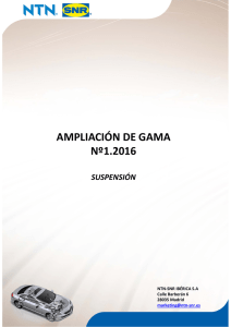 Ampliación de gama 01.2016 - Suspensión - NTN