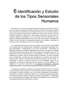 6. Identificación y Estudio de los Tipos Sensoriales Humanos
