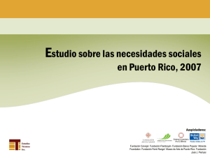 Estudio sobre las necesidades sociales en Puerto Rico, 2007