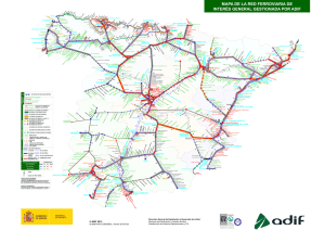 Mapa de la red ferroviaria 2013