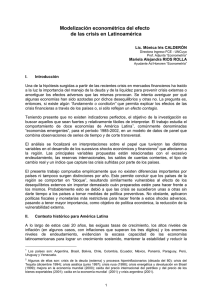 Modelización econométrica del efecto de las crisis en Latinoamérica