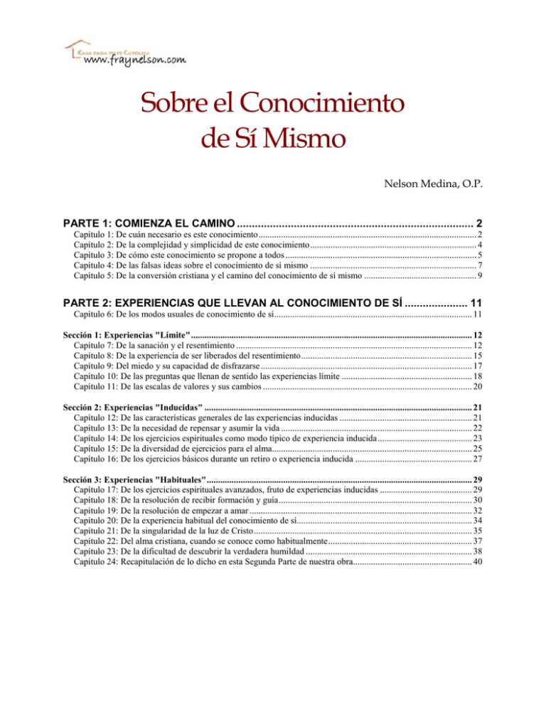 Sobre el Conocimiento de Sí Mismo