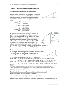 Tema 5A. Trigonometría