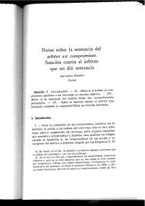 Notas sobre la sentencia del