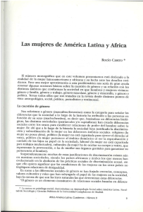 Las mujeres de América Latina y Africa