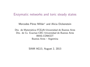 Enzymatic networks and toric steady states