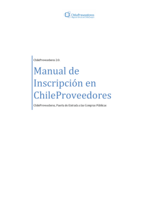 Manual de Inscripción en ChileProveedores