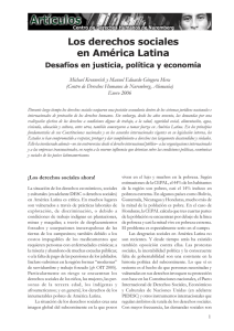 Los derechos sociales en América Latina: Desafíos en justicia