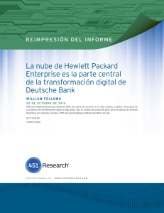 La nube de Hewlett Packard Enterprise es la parte central de la