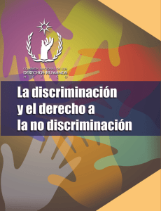La discriminación y el derecho a la no discriminación