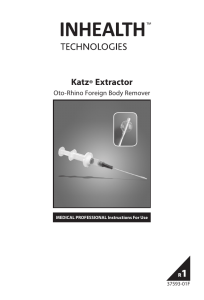 Katz Extractor - Oto-Rhino Foreign Body Remover