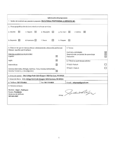 Información del proponente