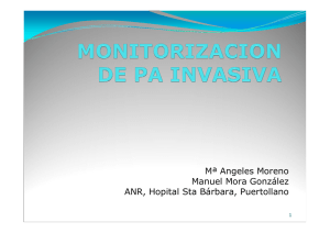 monitorización de p.a. invasiva