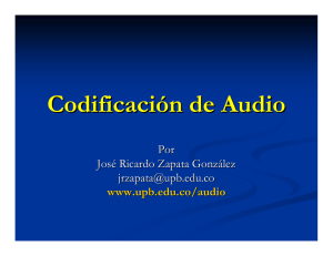 Codificación de Audio