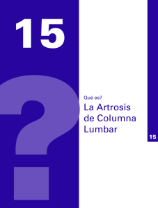 ¿Qué es la Artrosis de Columna Lumbar?