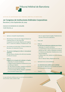 1er Congreso de Instituciones Arbitrales Corporativas