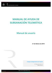 Manual de ayuda de Subsanación telemática