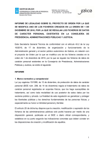 Informe legalidad - Xunta de Galicia