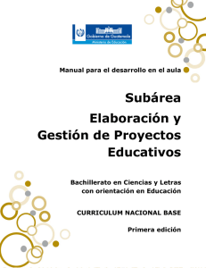 Elaboración y Gestión de Proyectos Educativos