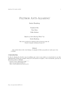 Filtros Anti-Aliasing