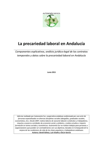 La precariedad laboral en Andalucía