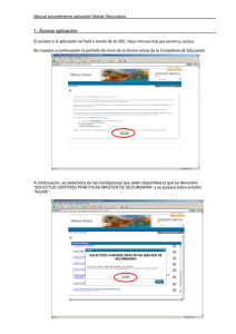 Manual procedimiento aplicación Máster Secundaria