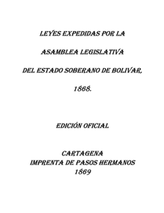 leyes expedidas por la asamblea legislativa del estado soberano de