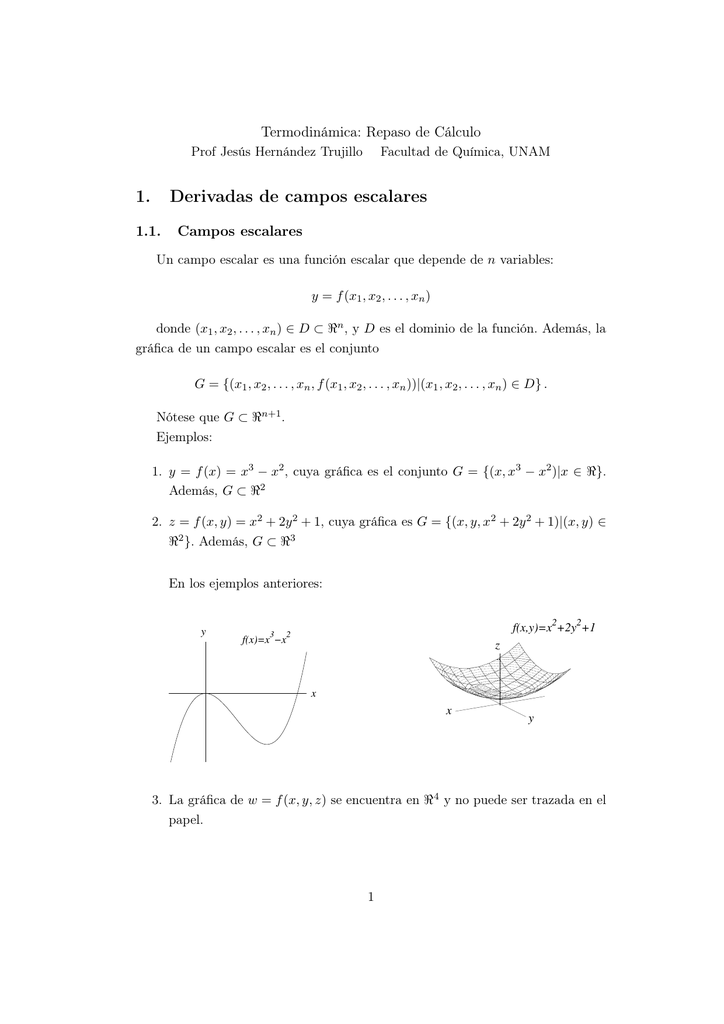 1 Derivadas De Campos Escalares