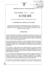 decreto 251 del 13 de febrero de 2015