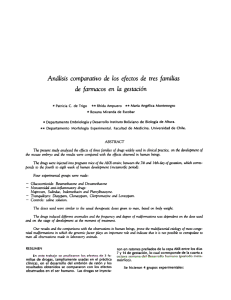 Andlisis comparativo de los efectos de tres familias